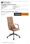 Fjell chair / 5 arm base with weels / armrest Product