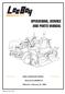 OPERATIONS, SERVICE AND PARTS MANUAL