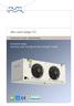 Alfa Laval Optigo CC. Commercial air coolers - Single discharge. Extended range featuring draw-through & blow-through models