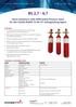 BS 2,7-6,7. Steel Containers with Differential Pressure Valve for the CLEAN AGENT FS 49 C2 Extinguishing Agent. Optional