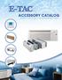 ACCESSORY CATALOG. Broadest line of PTAC & ETAC Enhancement Products