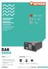 RAK serie. refrigeratori industriali industrial refrigerators. 0.6kW >> 5.8kW +5 C / +30 C +/- 0,1 K