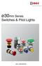 ø30mm Series Switches & Pilot Lights
