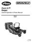 Zoom & ZT Bagger. Owner/Operator & Parts Manual. Model B 3/09 Printed in USA