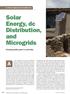 Solar Energy, dc Distribution, and Microgrids