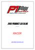 2015 PRODUCT CATALOG RACER. November 2015