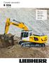 Crawler excavator R 936. Motor: 170 kw / 231 HP Stage IV / Tier 4f Operating Weight: 30,950 38,650 kg Bucket Capacity: