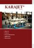 KARAJET Since About Us Products General Information Application Fabrications