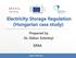 Electricity Storage Regulation (Hungarian case study)