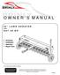 OWNER S MANUAL 40 LAWN AERATOR SAT-40 BH. Assembly Installation Operation Repair Parts. Visit us on the web!   MODEL: