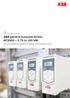 Low voltage ac drives. ABB general purpose drives ACS to 160 kw Empowering effortless productivity