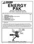 ENERGY PAK INSTALLATIONINSTRUCTIONS FOR FORD &CHRYSLER VEHICLES LEGALFORUSE ON ALLPOLLUTIONCONTROLLED VEHICLES-CARB EO#D-19-32