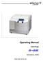 Operating Manual 2-6E. Centrifuge. from serial no Please retain for later use!