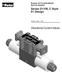 Bulletin HY M2/US Service Bulletin. Series D1VW, C Style 91 Design. Effective: May 1, Directional Control Valves