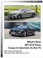 What s New MY18 S-Class Coupe & Cabriolet (C/A217) Mercedes-Benz Canada