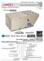 Energence Ultra-High Efficiency Rooftop Units 60 HZ PRODUCT SPECIFICATIONS Bulletin No