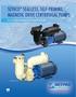 SETHCO SEALLESS, SELF-PRIMING, MAGNETIC DRIVE CENTRIFUGAL PUMPS
