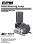 P300 Metering Pump. Installation & Service P A WANNER ENGINEERING, INC.