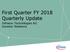 First Quarter FY 2018 Quarterly Update. Infineon Technologies AG Investor Relations