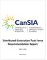 Distributed Generation Task Force Recommendation Report. March 17,