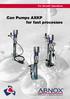 For Smooth Operations. Can Pumps AXKP for fast processes