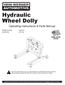 Hydraulic Wheel Dolly