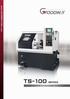 TS-100 SERIES High Speed CNC Turning Centers