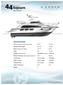 44 Sojourn. Specifications PRELIMINARY