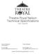 Theatre Royal Nelson Technical Specifications