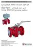 Ball Valve with ball, stem and Richter ENVIPACK universal packing