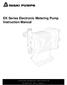 IWAKI PUMPS EK Series Electronic Metering Pump Instruction Manual