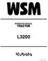 WORKSHOP MANUAL TRACTOR L3200