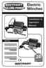 Electric Winches. Installation & Operation Manual. Covering - 12 & 24 volt winches. Vr. 1