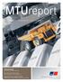 MTUreport The magazine of the MTU and MTU Onsite Energy brands I Issue 01I2010 I