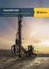 PowerROC D55 Surface drill rig for mining, aggregate quarries, and construction