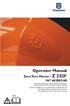 Operator Manual Zero Turn Mower / Z 242F