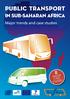 Public Transport. in Sub-Saharan Africa. Major trends and case studies. Major cities studied