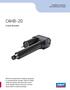CAHB-20. Linear Actuator. Installation, operation and maintenance manual