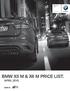 BMW X5 M & X6 M PRICE LIST.