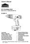 Owner s Manual. 18 V Cordless Drill (Part of 3 in 1 Combo )