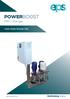 POWERBOOST. PRO Range. Clean Water Booster Sets. powerboost.ie