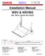 Installation Manual WDV & WDVBG lb. Capacity Rail Liftgates