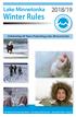 Winter Rules 2018/19. Lake Minnetonka. Celebrating 50 Years Protecting Lake Minnetonka