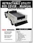 RETRACTABLE UTILITY BED COVER - MANUAL