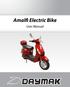 Amalfi Electric Bike. User Manual