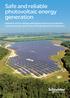 Safe and reliable photovoltaic energy generation