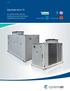 Chiller. AQL/AQH 40 to 75. Air Cooled Water Chillers Cooling Only and Heat Pump Engineering Data Manual to 77.2 kw to 75.