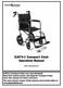 EJ87X-1 Transport Chair Operation Manual