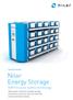 Nilar Energy Storage. NiMH bi-polar battery technology