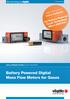 Battery Powered Digital Mass Flow Meters for Gases
